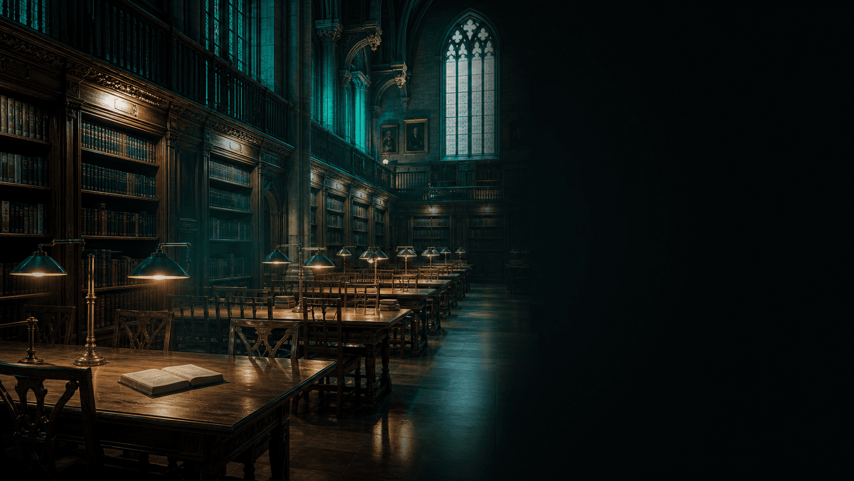 Historic university library representing international university admission